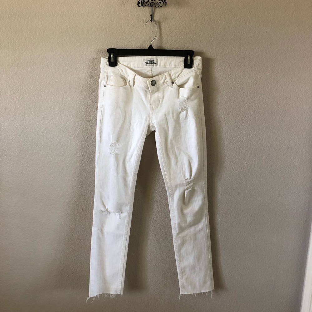 White Ripped Skinny Jeans